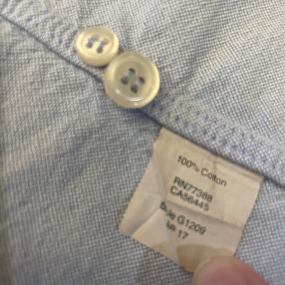 J Crew blue button up excellent used cond, size xxs - Picture 7 of 8